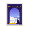 Poster of the State of Morocco 40X50 cm + gold frame