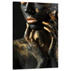 Canvas Print Woman Fingers Golden Spots Art 80x120 cm