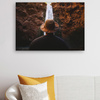 Canvas Print People Waterfall Mountains 90x60