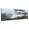 Canvas Print Nature Mountains in Fog 120x40 cm