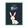Children's poster Little One Bunny 40X50 cm + green frame