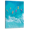 Canvas Print Boats on Water Ocean Blue 80x120 cm