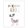 Poster Children's Dream big 40X50 cm + gold frame