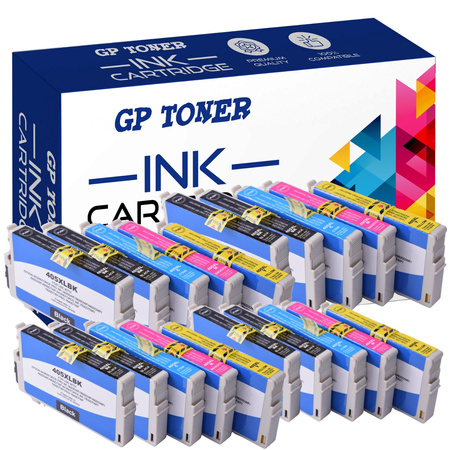 Set of 20x Replacement inks for EPSON WF-3830 4825 7800 GP-E405XL CMYKKx4
