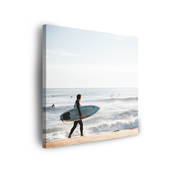 Canvas Print Surfing Sea Water Summer Beach 90x90