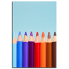 Canvas Print Rainbow Crayons 80x120