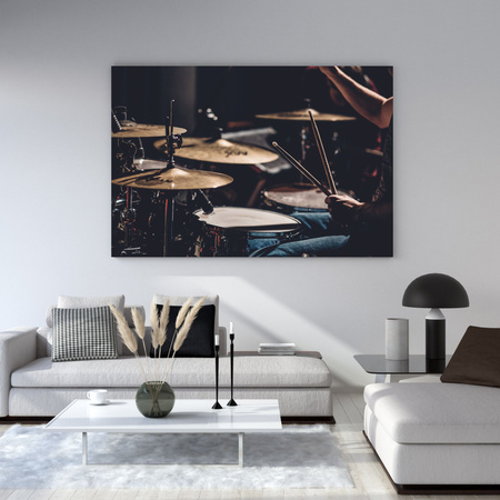 Canvas Print Music Drums 40x30 cm