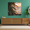 Canvas Print Nature Beach Palm Tree Sea Sunset 90x90