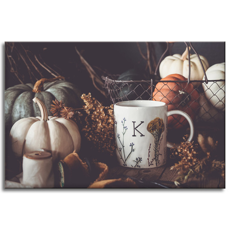 Canvas Print Pumpkins Retro Vintage Autumn 90x60
