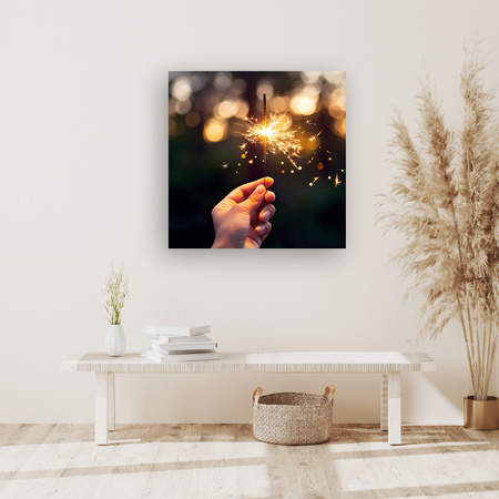 Canvas print Youth Cold Sparklers 90x90