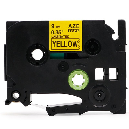 Ribbon replacement for Brother TZ-621 Black on yellow