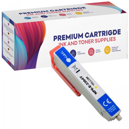 Compatible Ink Cartridge for Epson T3364 Epson Expression Premium XP-530 XP-540 XP-630 XP-630 Series XP-635 XP-640 XP-640 Series XP-645 XP-830 XP-900 XP-7104 GP-E3364XL Y GG