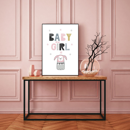 Children's poster Baby girl 40X50 cm + gold frame