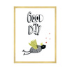 Children's Good day poster 40X50 cm + gold frame