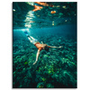 Canvas Print People Ocean Diving 30x40 cm