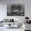 Canvas Print Architecture Eiffel Tower Black and White 40X30 cm