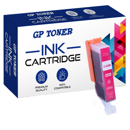 Replacement ink for CANON Pixma iP4850 MG5250 6250 8120 GP-C526XL M GP