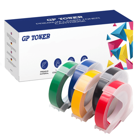 DYMO tape 3m 9mm - GP-D5238CMYKGR - Set of 5