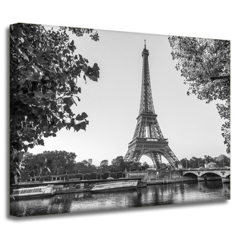 Canvas Print Architecture Eiffel Tower Black and White 40X30 cm
