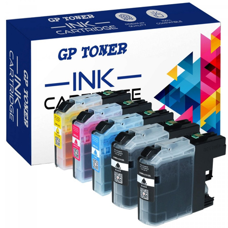 5x Compatible Ink Cartridge Brother LC123 DCP-J132w J152w J552dw MFC-J4410dw 4510dw - GP-B123CMYKK XL KIT