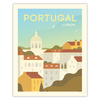 Poster Country of Portugal 40X50 cm + gold frame