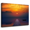 Canvas Print Nature Sunset Over Lake 40x30 cm