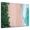 Canvas Print Trees Water Shore Ocean Waves 100x80 cm