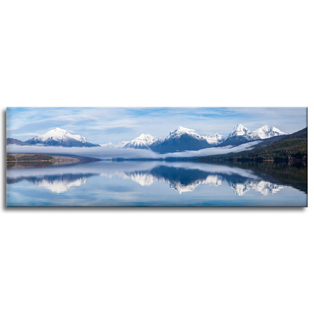 Canvas Print Nature Lake McDonald 120X40 cm