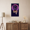 Canvas Print Purple Flower Girl Colors 80x120 cm