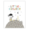 Children's poster Little explorer_2 40X50 cm + gold frame
