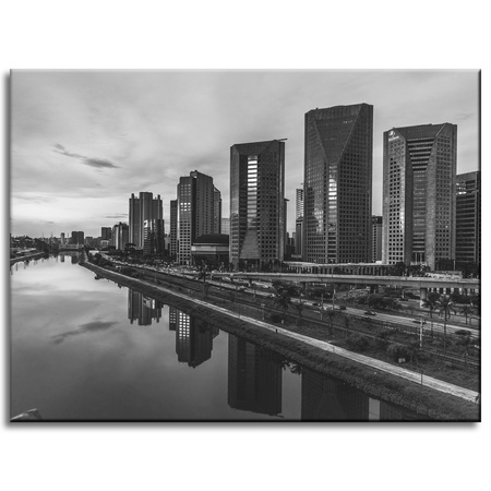 Canvas Print Architecture Sao Paulo Black and White 40X30 cm