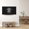 Canvas Print Gray Elephant Face Trunk Tusks 100x80 cm