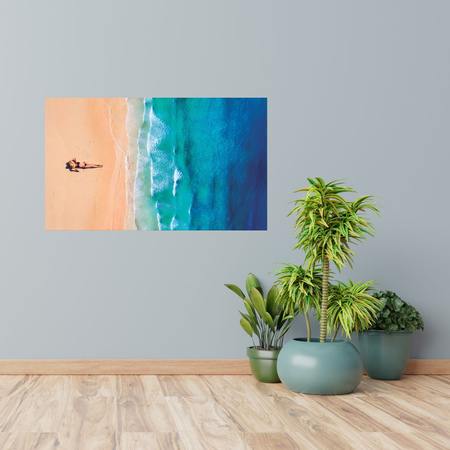 Canvas Print Woman Bikini Beach Water 100x80 cm