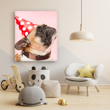 Canvas Print Youth Birthday Pug 80x120