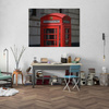 Canvas Print Architecture Telephone Booth London 40X30 cm