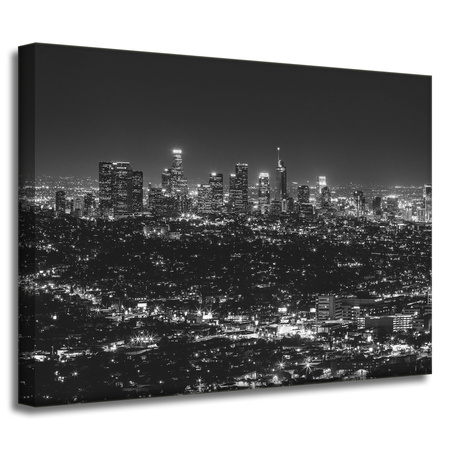 Canvas Print Architecture Los Angeles Black and White 40X30 cm