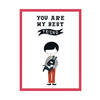 Children's poster You are may best friend 24X30 cm + amaranth frame