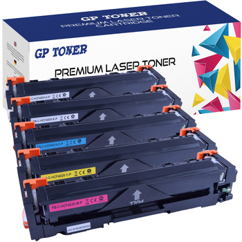 Set of 5x Toner cartridge replacement for HP LaserJet Pro 254nw 280nw 281dfn M270 Series GP-H404X CMYKK GP