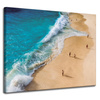 Canvas Print People on the Beach Fun Holiday Sun Water 100x80 cm