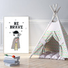 Children's poster Be barave Indian 24X30 cm
