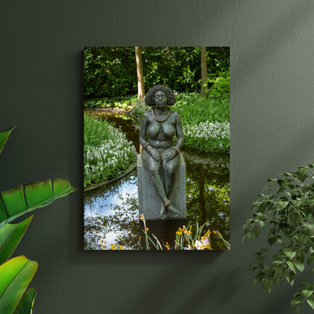 Canvas Print Architecture Sculpture of a woman 30x40 cm