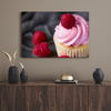 Canvas Print Kitchen Raspberry Cupcake 40x30 cm
