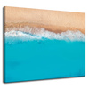 Canvas Print Beach Water Waves Blue 100x80 cm
