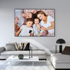 Your photo as a poster 29,7x21 cm + grey photo frame
