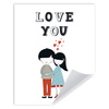 Children's poster Love you 24X30 cm