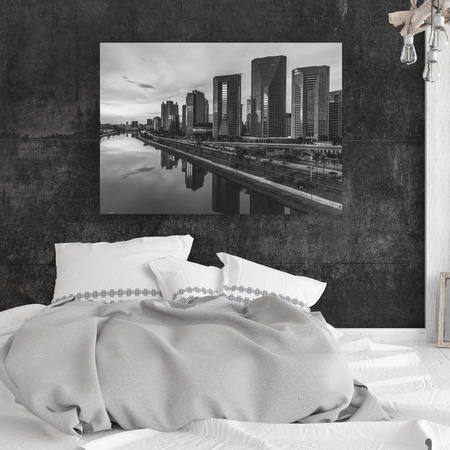 Canvas Print Architecture Sao Paulo Black and White 40X30 cm