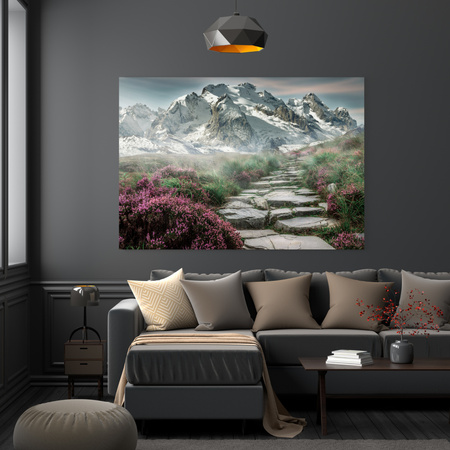 Canvas Print Nature Heathland in the Mountains 40x30 cm