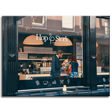 Canvas Print Architecture Cafe 40x30 cm