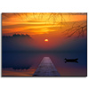 Canvas Print Nature Sunset Over Lake 40x30 cm