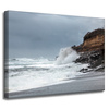 Canvas Print Nature Wave Crashing Against Cliff 40x30 cm